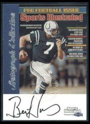 Bert Jones certified autograph Baltimore Colts Fleer Sports Illustrated card