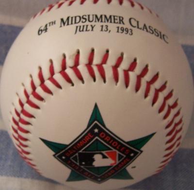 1993 All-Star Game (Baltimore) commemorative baseball