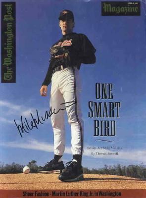 Mike Mussina autographed Baltimore Orioles magazine cover