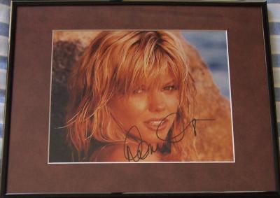 Donna D'Errico (Baywatch) autographed 8x10 photo matted & framed