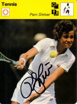 Pam Shriver autographed 1979 Sportscaster Rookie Card
