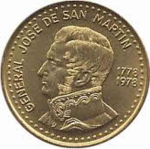 Coins;  Argentina 50 peso Aluminium bronze