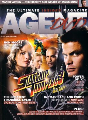 Casper Van Dien autographed Starship Troopers 3 Agent DVD magazine