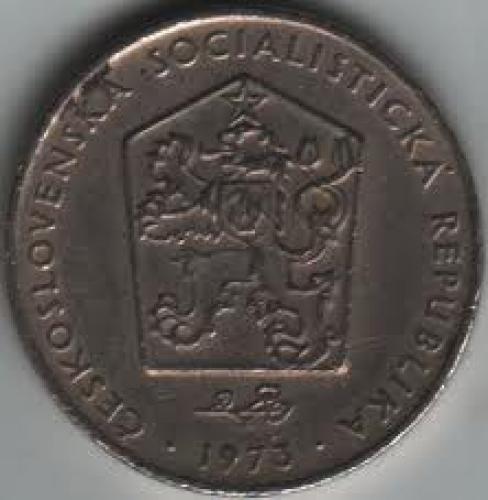Coins; Czechoslovakia 2 Koruna 1973. back image