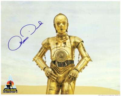 Anthony Daniels autographed 8x10 Star Wars C-3PO photo