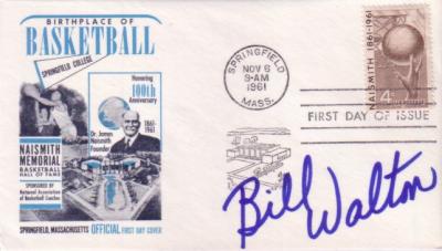 Bill Walton autographed Basketball Hall of Fame First Day Cover