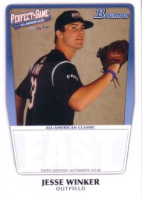 Jesse Winker 2011 Perfect Game Topps Bowman Rookie Card (AFLAC)