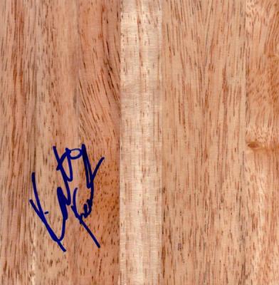 Katie (Feenstra) Mattera autographed 6x6 hardwood floor