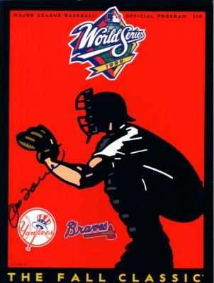 Joe Torre autographed 1999 World Series program