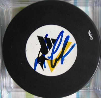 Mario Lemieux autographed Pittsburgh Penguins puck