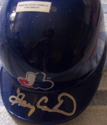 Gary Carter autographed Montreal Expos mini batting helmet