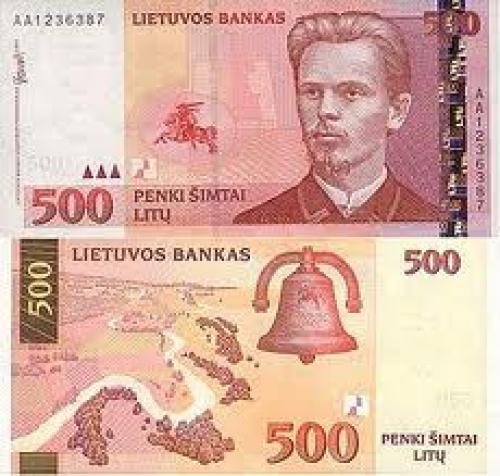 Banknotes; 500 Litu: Banknotes Lithuania