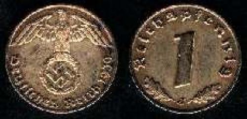 1 reichspfennig 1936-1940 (km 89); Bronze