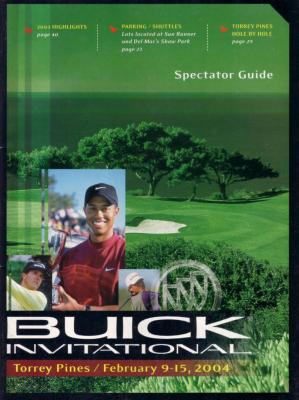 Tiger Woods 2004 Buick Invitational program