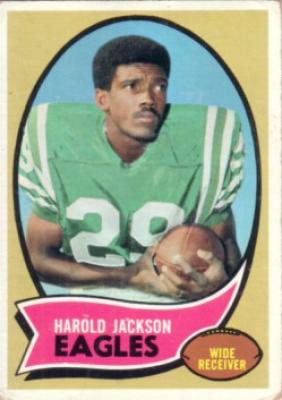 Harold Jackson Eagles 1970 Topps Rookie Card #72 Good