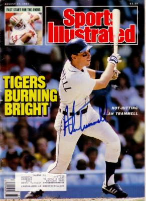 Alan Trammell autographed Detroit Tigers 1987 Sports Illustrated