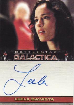 Leela Savasta Battlestar Galactica certified autograph card