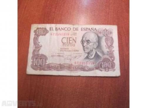 Spain 100 pesetas 1970