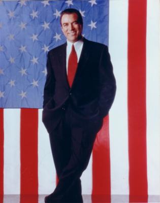 Tom Selleck 8x10 American flag photo