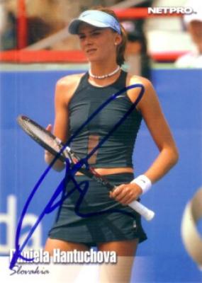 Daniela Hantuchova autographed 2003 NetPro tennis Rookie Card