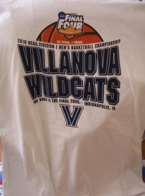 Villanova Wildcats 2010 NCAA Basketball Tournament T-shirt