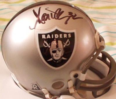 Marcus Allen autographed Raiders mini helmet