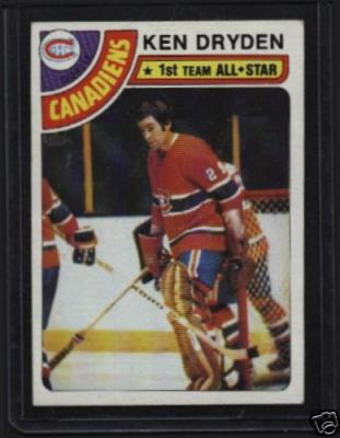 Ken Dryden Montreal Canadiens 1978-79 Topps card #50 VG