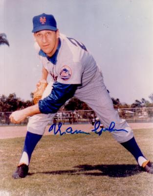 Warren Spahn autographed New York Mets 8x10 photo