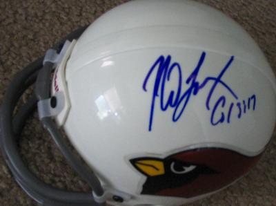 Neil Lomax autographed St. Louis Cardinals mini helmet