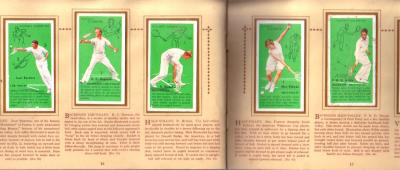 1936 Player & Sons 50 card tennis set in album (Don Budge Helen Jacobs Fred Perry)