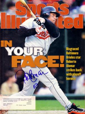 Roberto Alomar autographed Baltimore Orioles 1996 Sports Illustrated