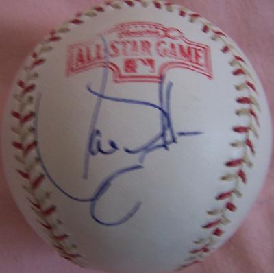 Larry Walker autographed 2004 All-Star Game baseball