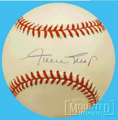 Willie Mays autographed NL baseball