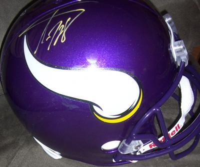 Adrian Peterson autographed Minnesota Vikings full size helmet