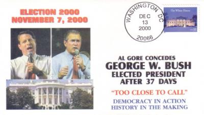 2000 George W. Bush & Al Gore presidential election cachet cover