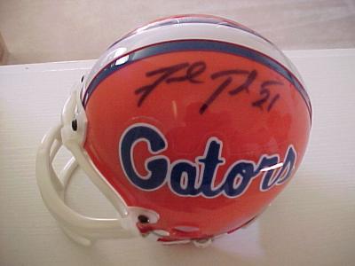 Fred Taylor autographed Florida Gators mini helmet
