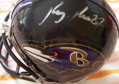 Ray Rice autographed Baltimore Ravens mini helmet