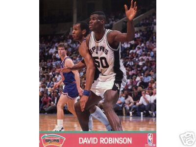David Robinson San Antonio Spurs 1990 NBA Hoops 8x10 photo