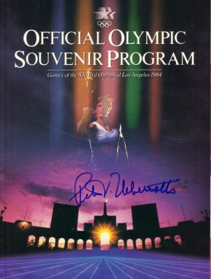 Peter Ueberroth autographed 1984 Los Angeles Olympics program