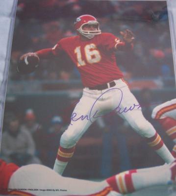 Len Dawson autographed Kansas City Chiefs 11x14 photo