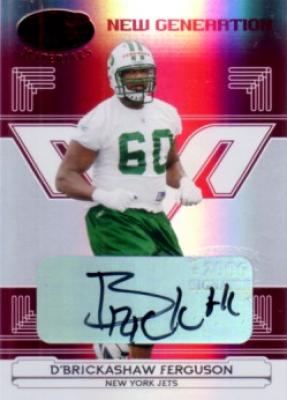 D'Brickashaw Ferguson New York Jets certified autograph card #90/250