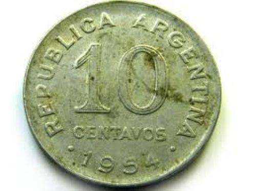 Coins;  CENTAVOS 1954 ARGENTINA COIN 