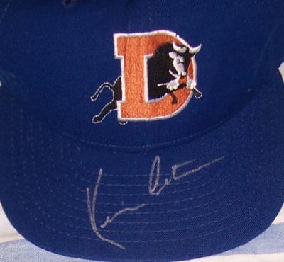 Kevin Costner autographed Durham Bulls cap