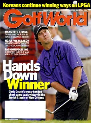 Chris Couch autographed 2006 Golf World magazine