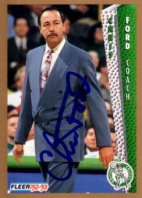 Chris Ford autographed Boston Celtics 1992-93 Fleer card