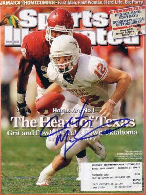 Colt McCoy autographed Texas Longhorns 2008 Sports Illustrated