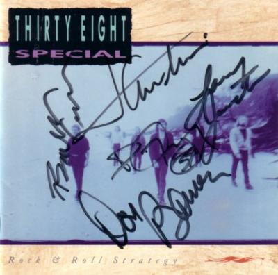 38 Special autographed Rock & Roll Strategy CD booklet