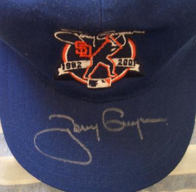 Tony Gwynn autographed San Diego Padres 2001 Retirement commemorative cap