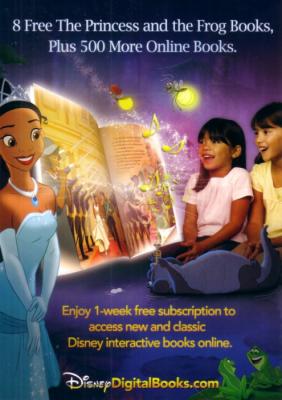 The Princess and the Frog movie 5x7 Disney promo card