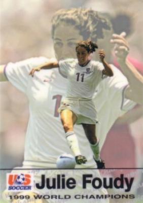 Julie Foudy 1999 U.S. Women's National Team Roox Premier soccer card